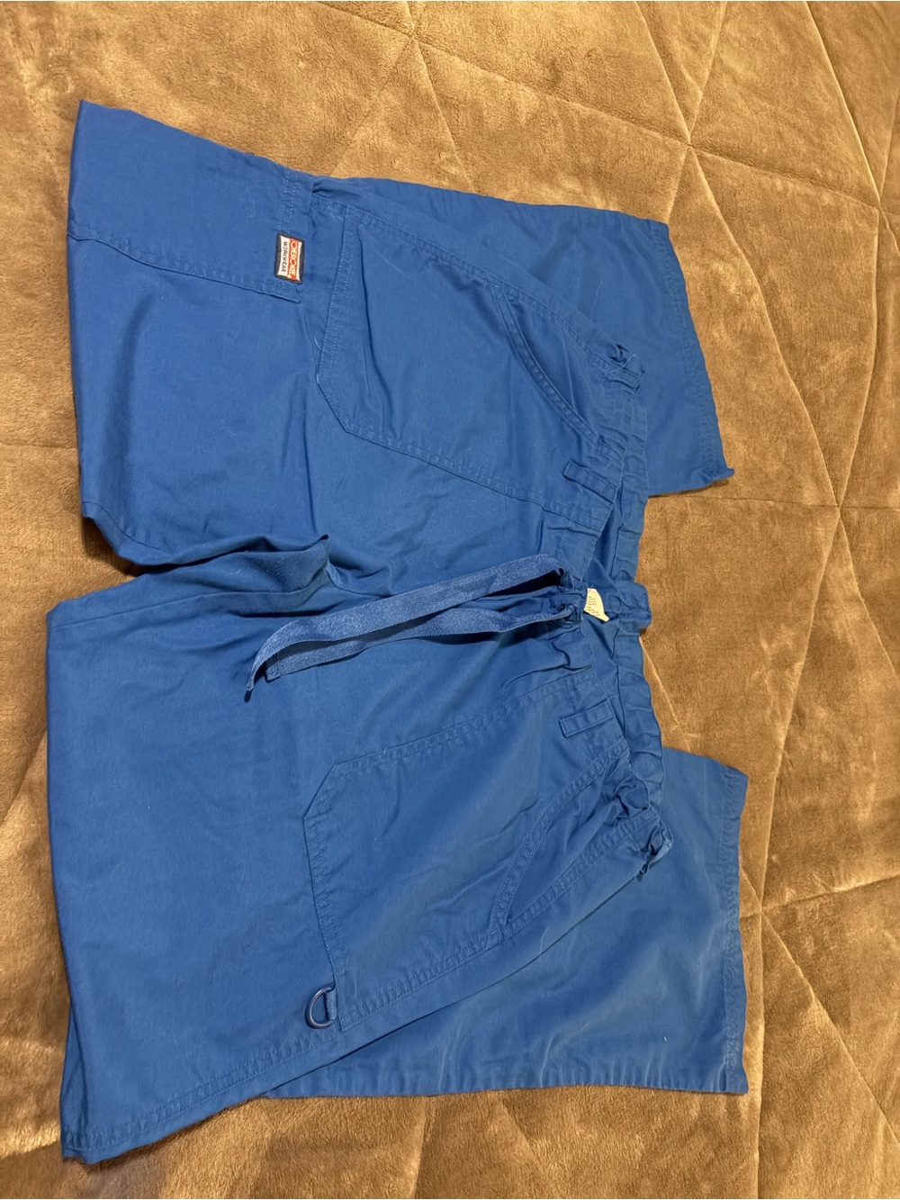 Women’s royal Blue Drawstring Work Scrubs medium